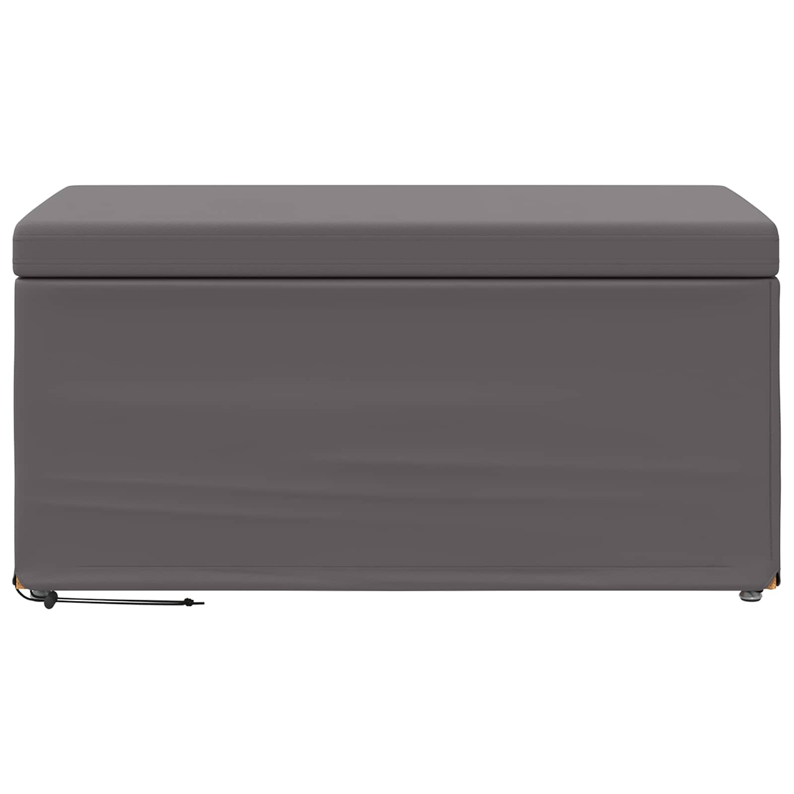 Kruk Grijs 81 x 41 x 40 cm Nepleer en Gefabriceerd Hout is nu te koop bij PeponiXL, paradijselijk wonen!