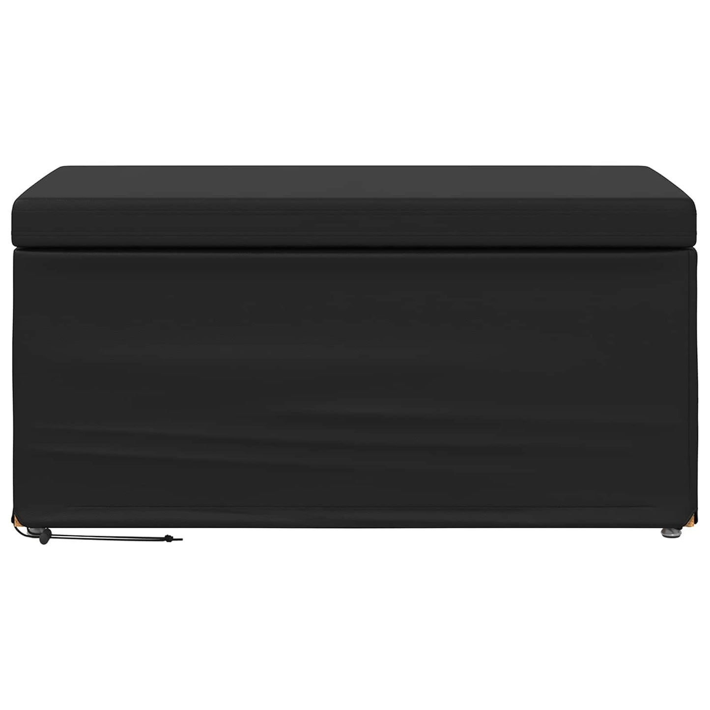 Kruk Zwart 81 x 41 x 40 cm Nepleer en Gefabriceerd Hout is nu te koop bij PeponiXL, paradijselijk wonen!