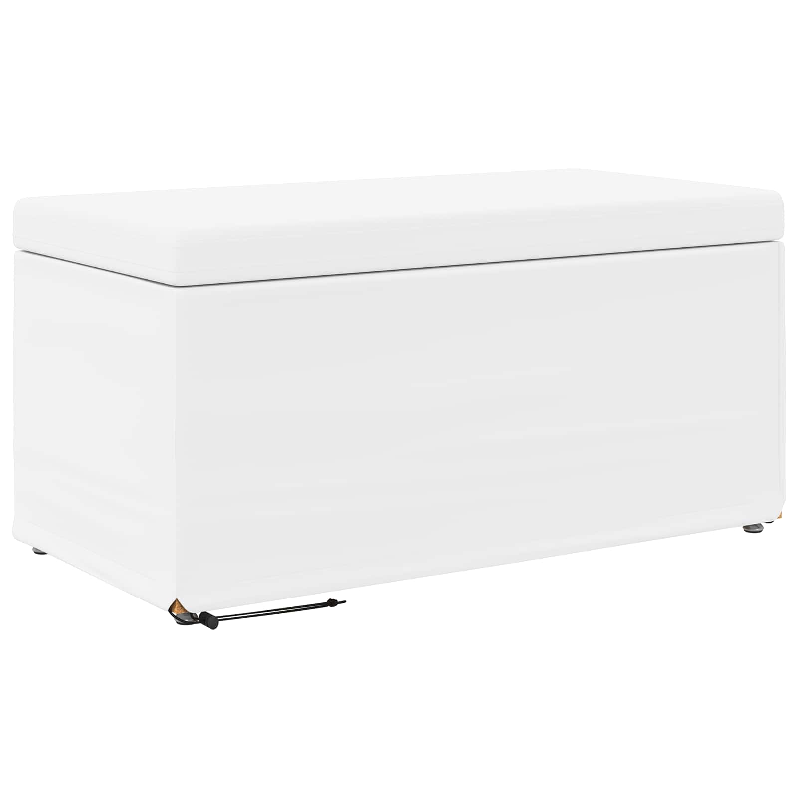 Kruk Wit 81 x 41 x 40 cm Nepleer en Gefabriceerd Hout is nu te koop bij PeponiXL, paradijselijk wonen!