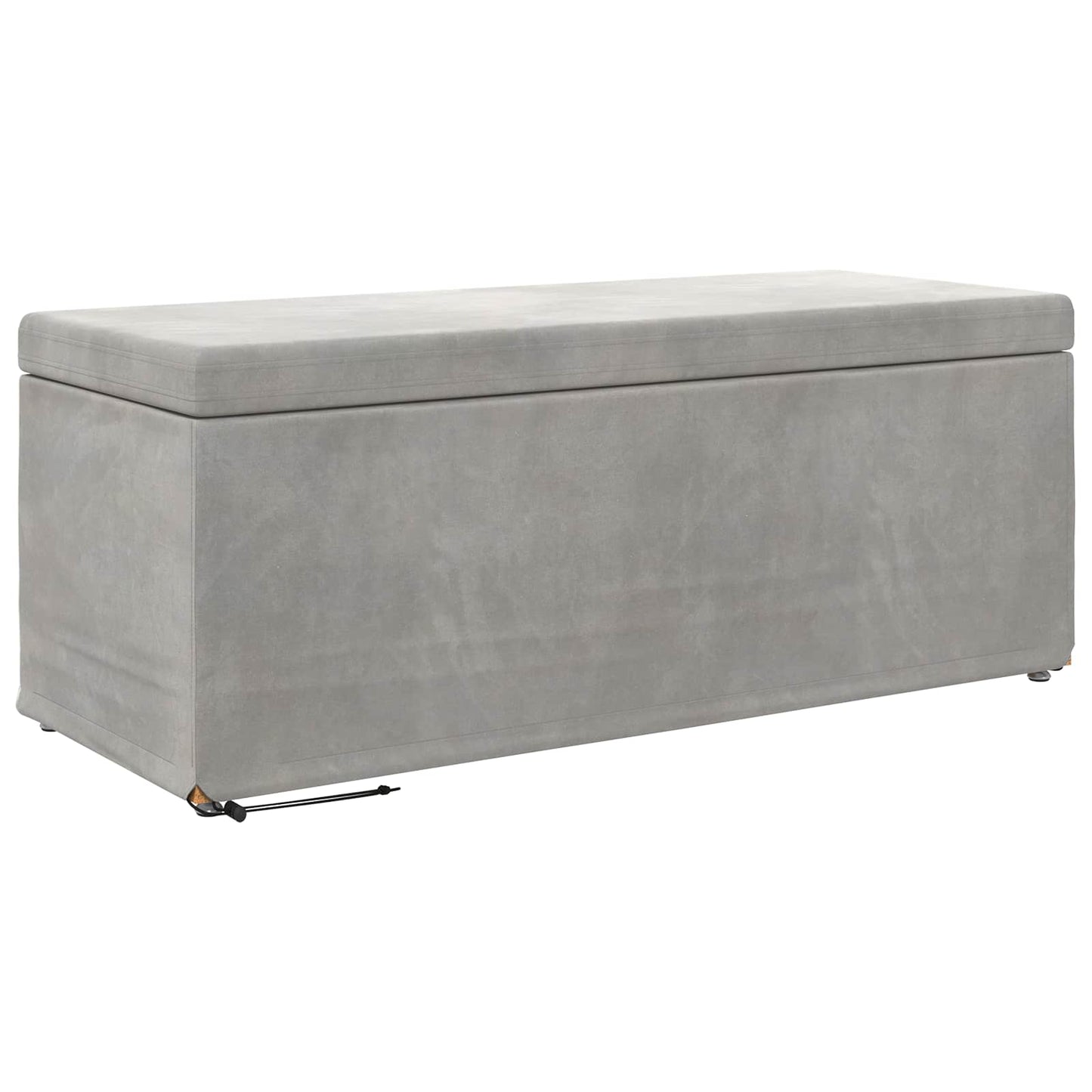Kruk Lichtgrijs 101 x 41 x 40 cm Velvet en Gefabriceerd Hout is nu te koop bij PeponiXL, paradijselijk wonen!