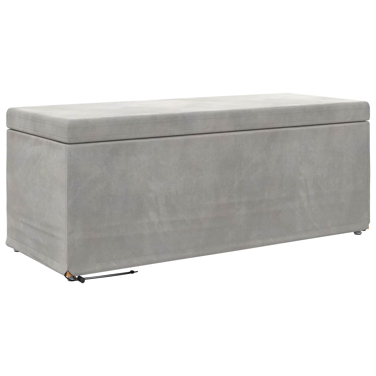 Kruk Lichtgrijs 101 x 41 x 40 cm Velvet en Gefabriceerd Hout is nu te koop bij PeponiXL, paradijselijk wonen!