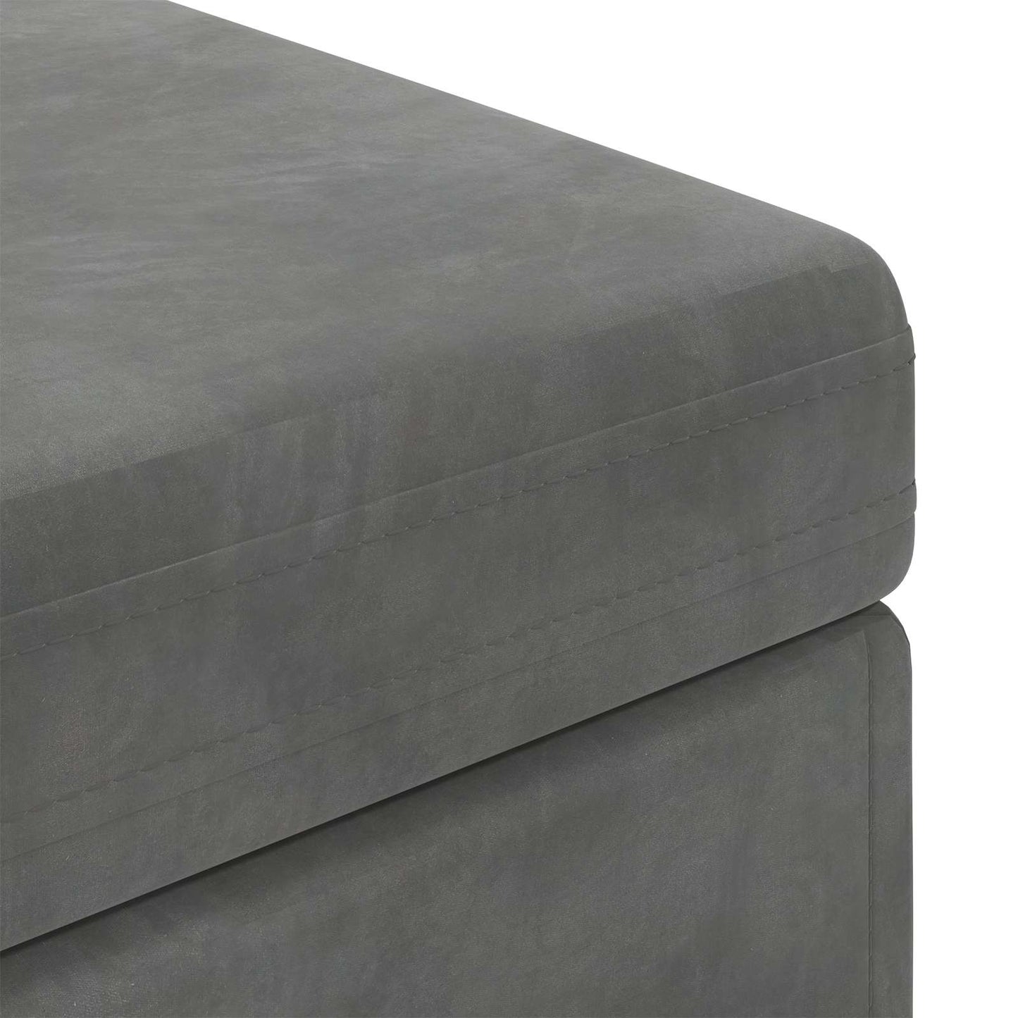 Kruk Donkergrijs 101 x 41 x 40 cm Velvet en Gefabriceerd Hout is nu te koop bij PeponiXL, paradijselijk wonen!