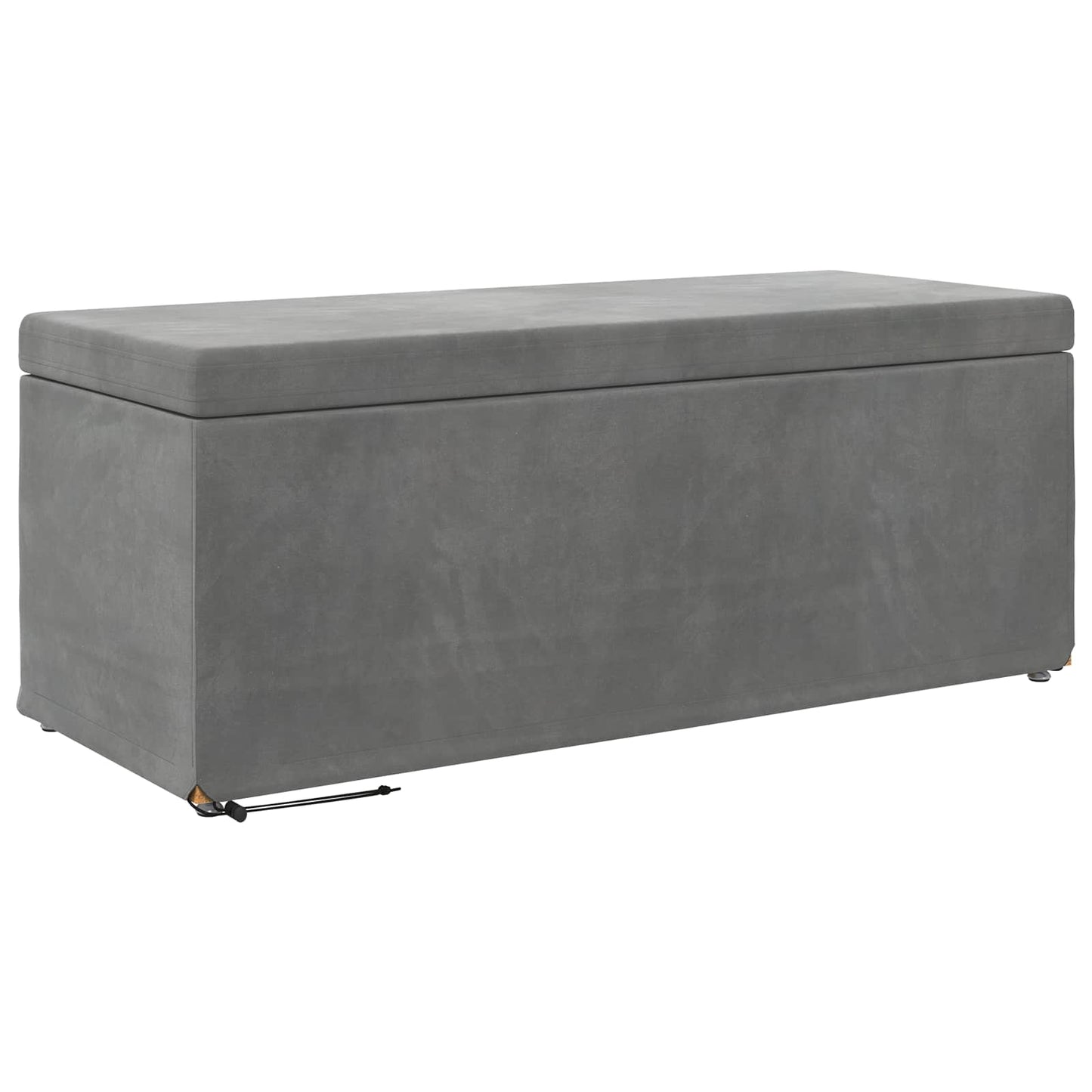 Kruk Donkergrijs 101 x 41 x 40 cm Velvet en Gefabriceerd Hout is nu te koop bij PeponiXL, paradijselijk wonen!