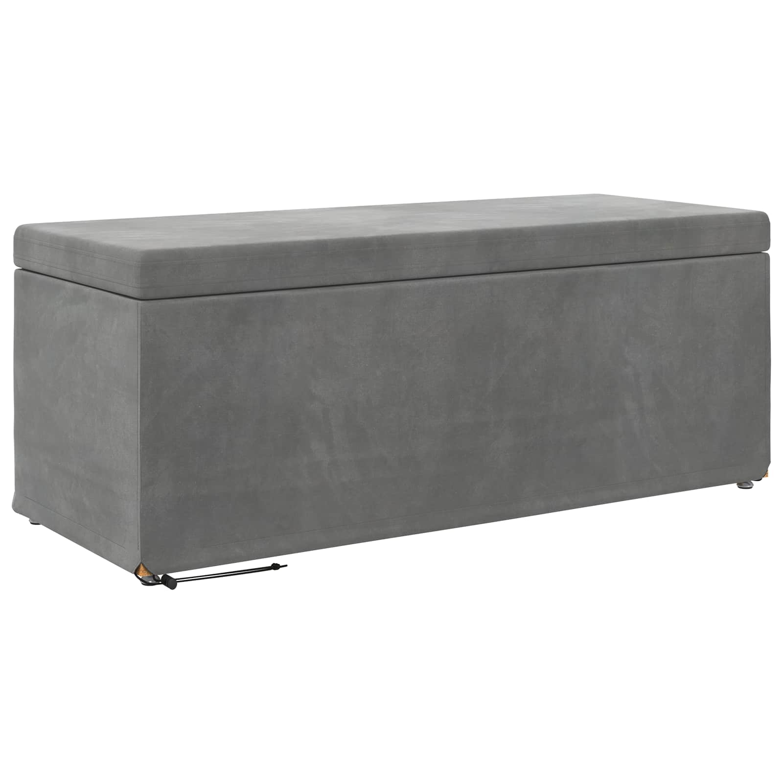 Kruk Donkergrijs 101 x 41 x 40 cm Velvet en Gefabriceerd Hout is nu te koop bij PeponiXL, paradijselijk wonen!
