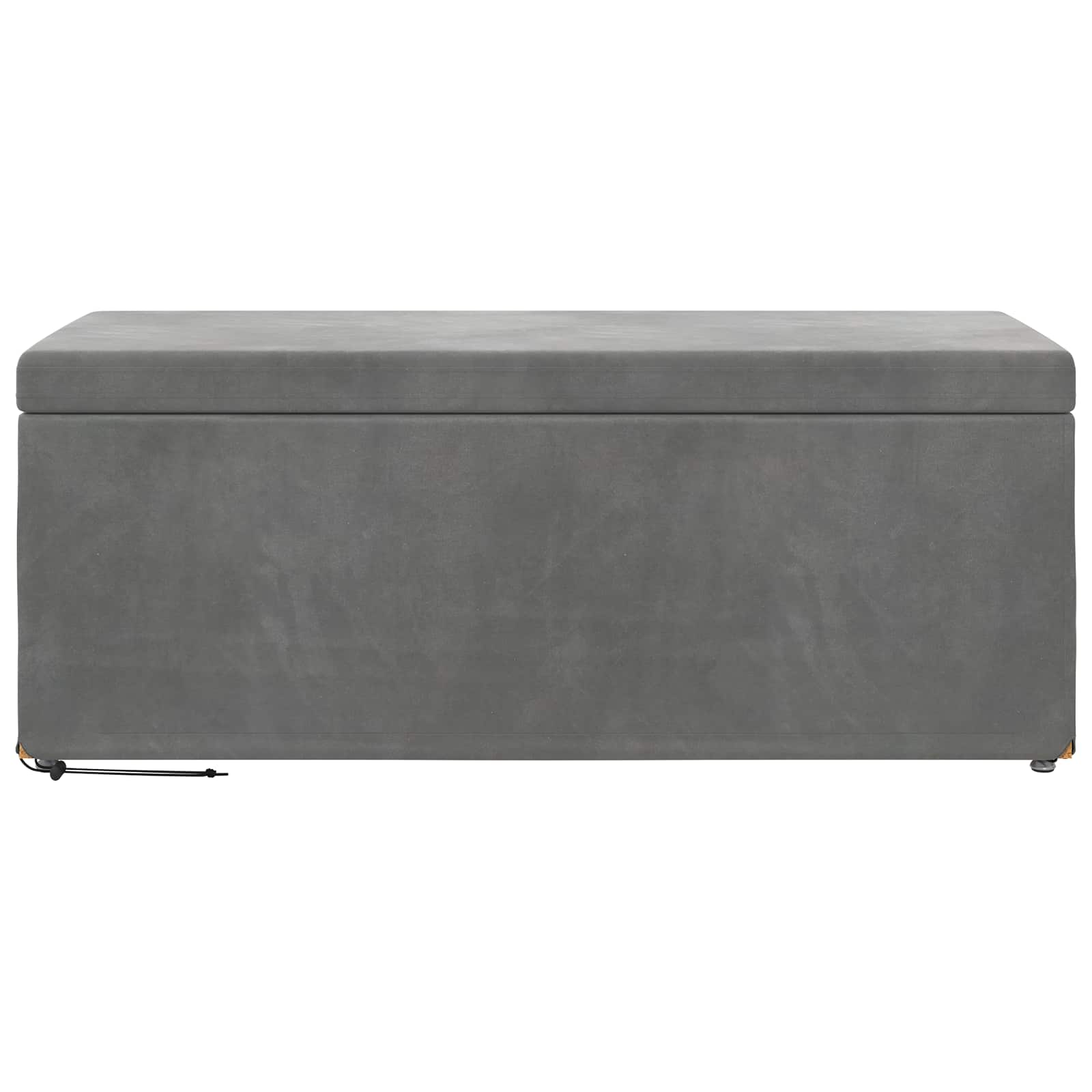 Kruk Donkergrijs 101 x 41 x 40 cm Velvet en Gefabriceerd Hout is nu te koop bij PeponiXL, paradijselijk wonen!