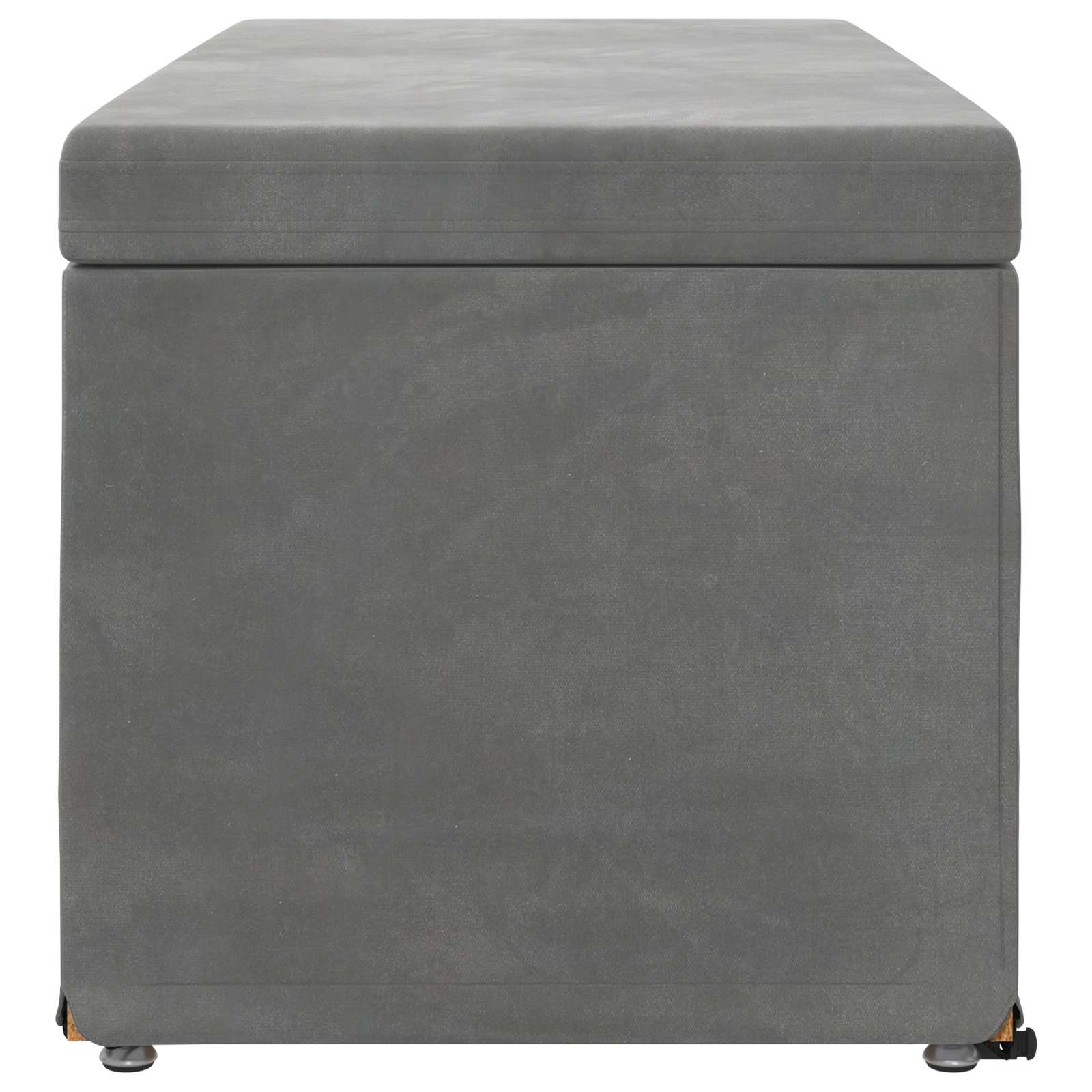 Kruk Donkergrijs 101 x 41 x 40 cm Velvet en Gefabriceerd Hout is nu te koop bij PeponiXL, paradijselijk wonen!