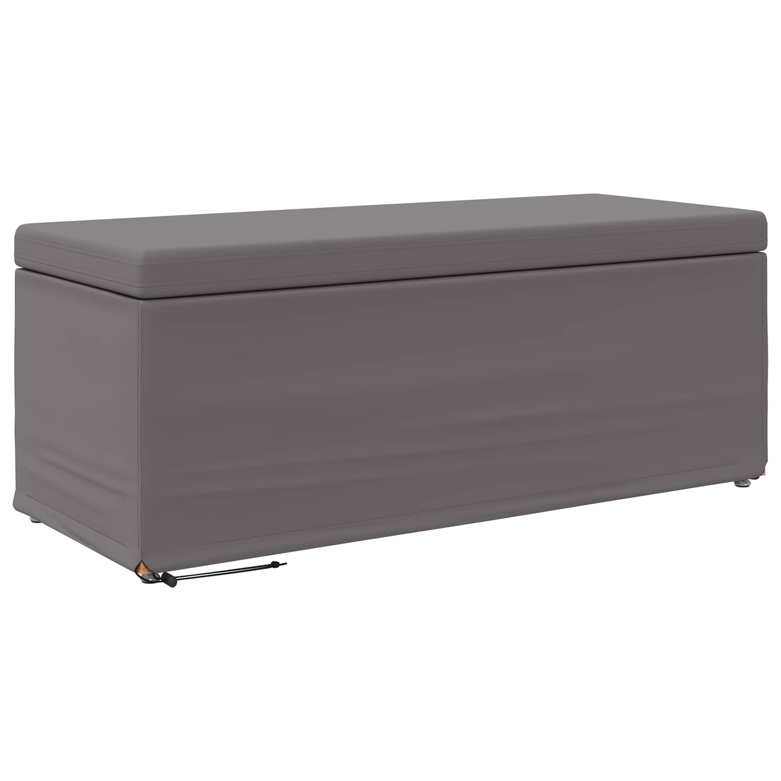 Kruk Grijs 101 x 41 x 40 cm Nepleer en Gefabriceerd Hout is nu te koop bij PeponiXL, paradijselijk wonen!