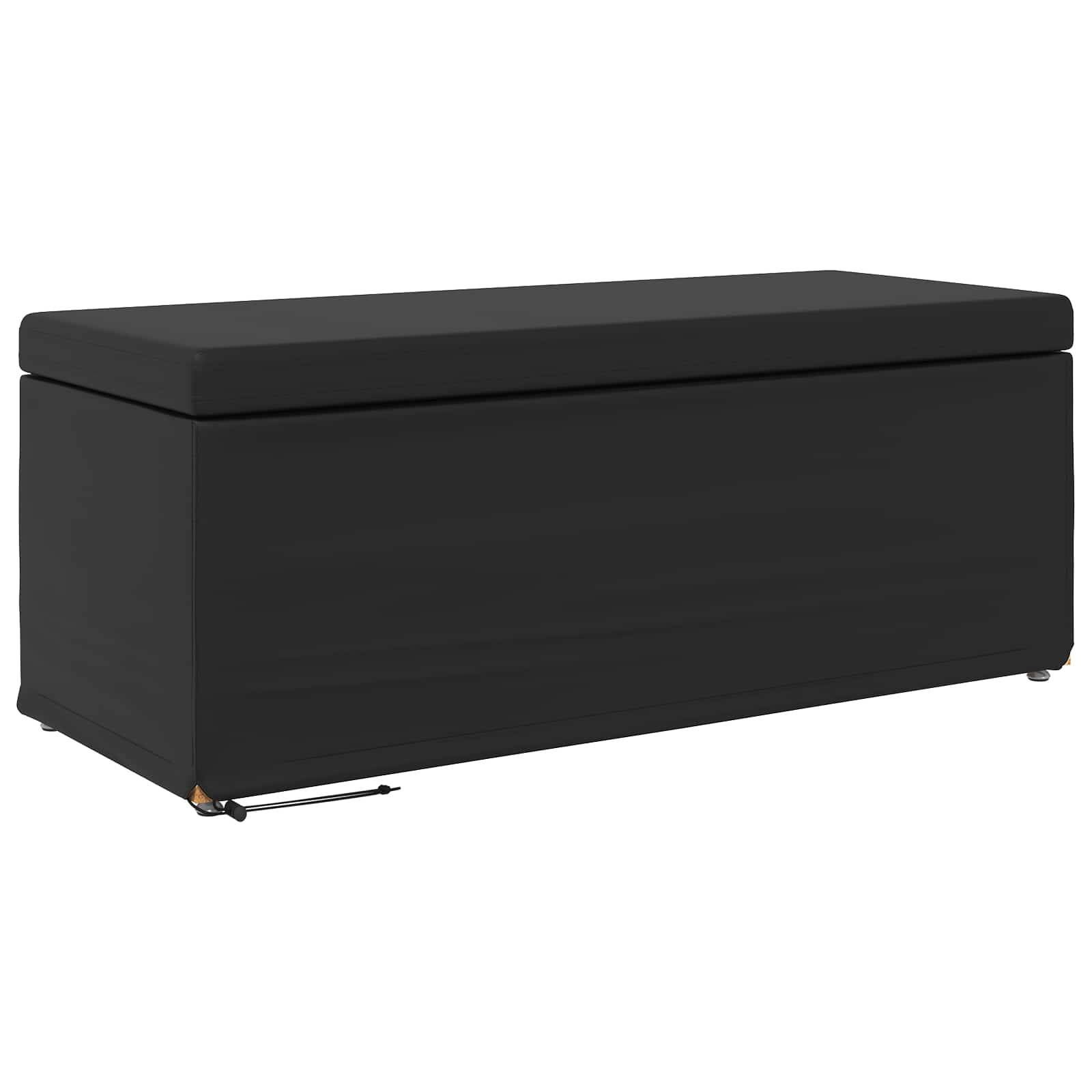 Kruk Zwart 101 x 41 x 40 cm Nepleer en Gefabriceerd Hout is nu te koop bij PeponiXL, paradijselijk wonen!