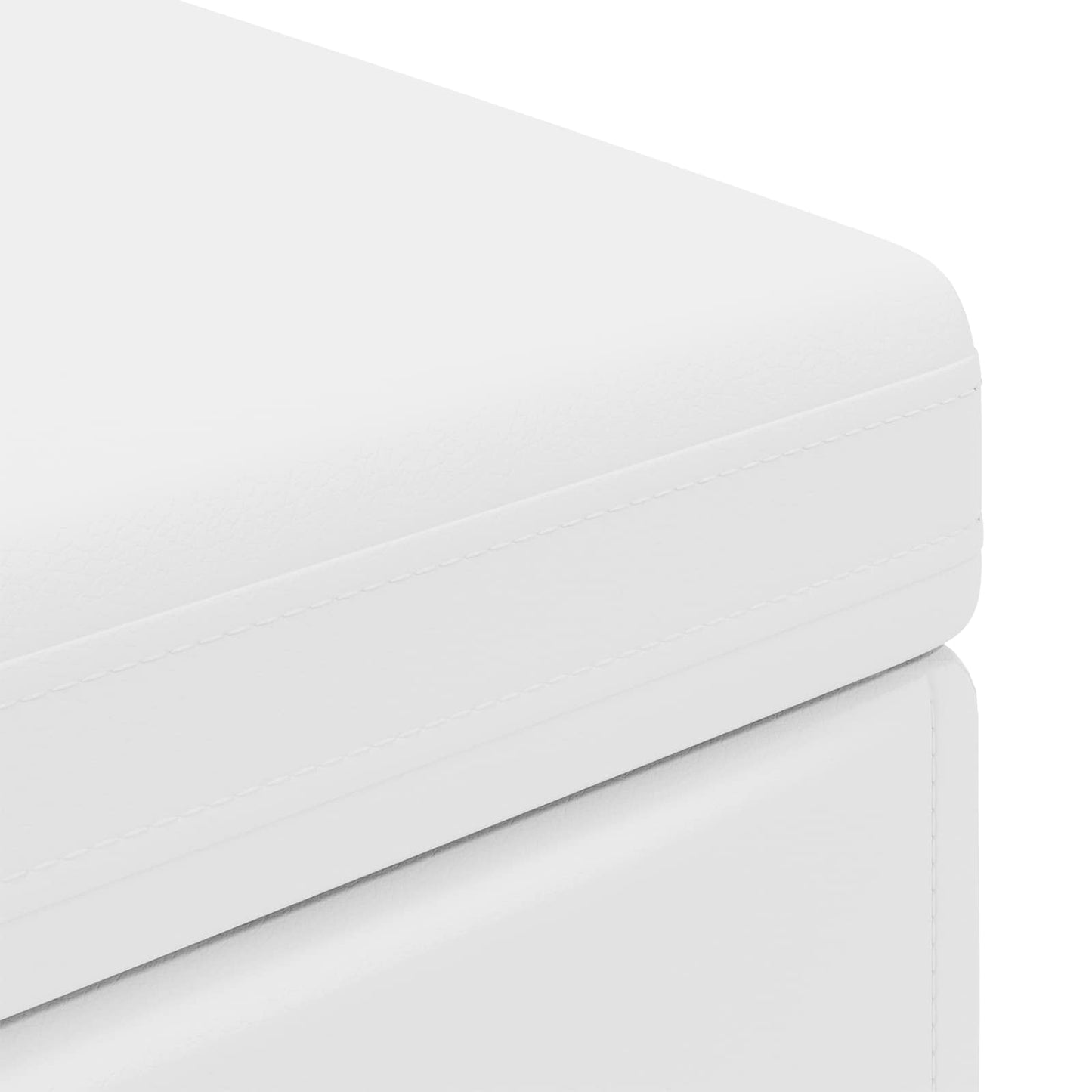 Kruk Wit 101 x 41 x 40 cm Nepleer en Gefabriceerd Hout is nu te koop bij PeponiXL, paradijselijk wonen!