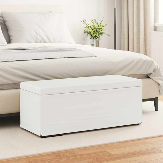 Kruk Wit 101 x 41 x 40 cm Nepleer en Gefabriceerd Hout is nu te koop bij PeponiXL, paradijselijk wonen!