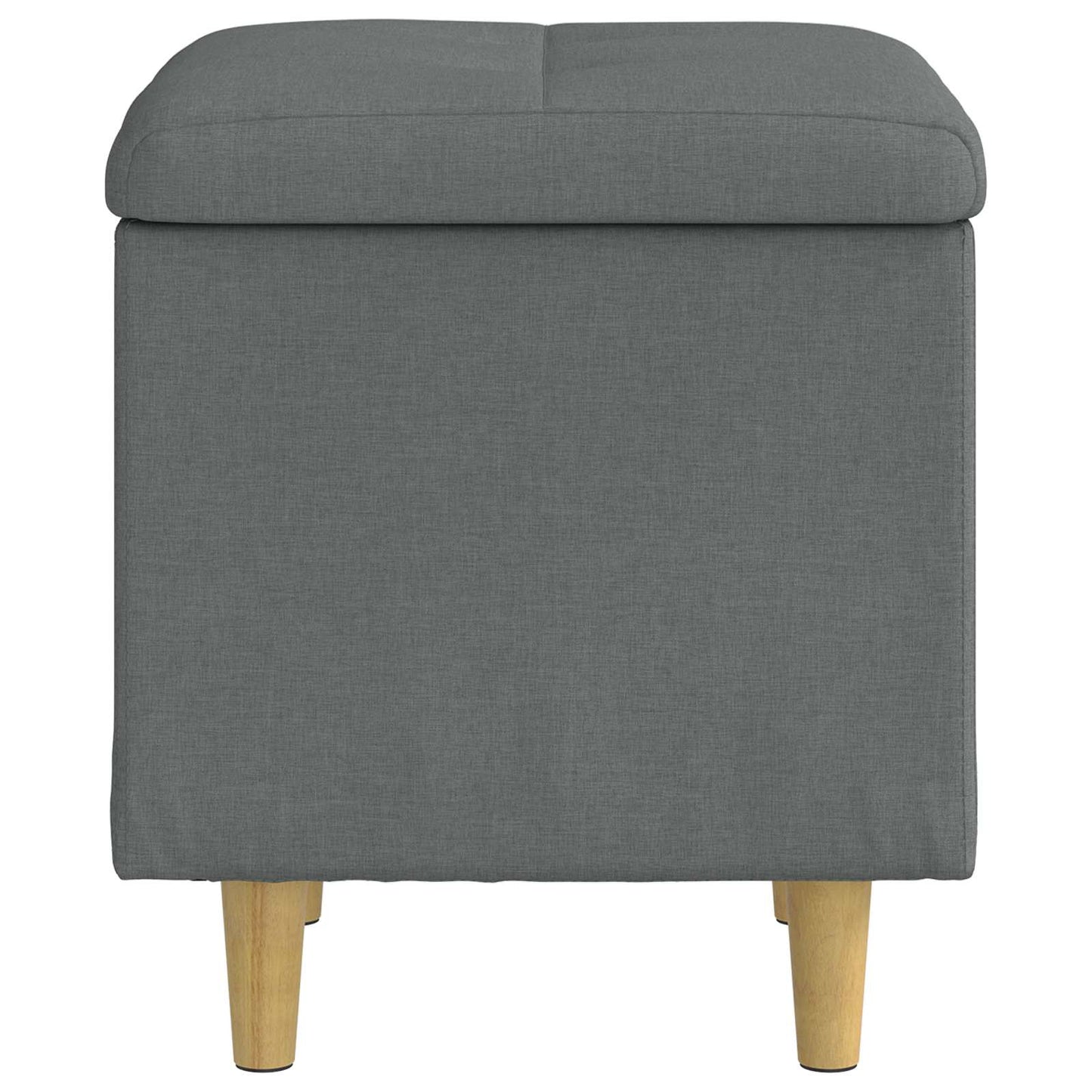 Opslagottoman met kussen Donkergrijs 40 x 40 x 45 cm Stof is nu te koop bij PeponiXL, paradijselijk wonen!