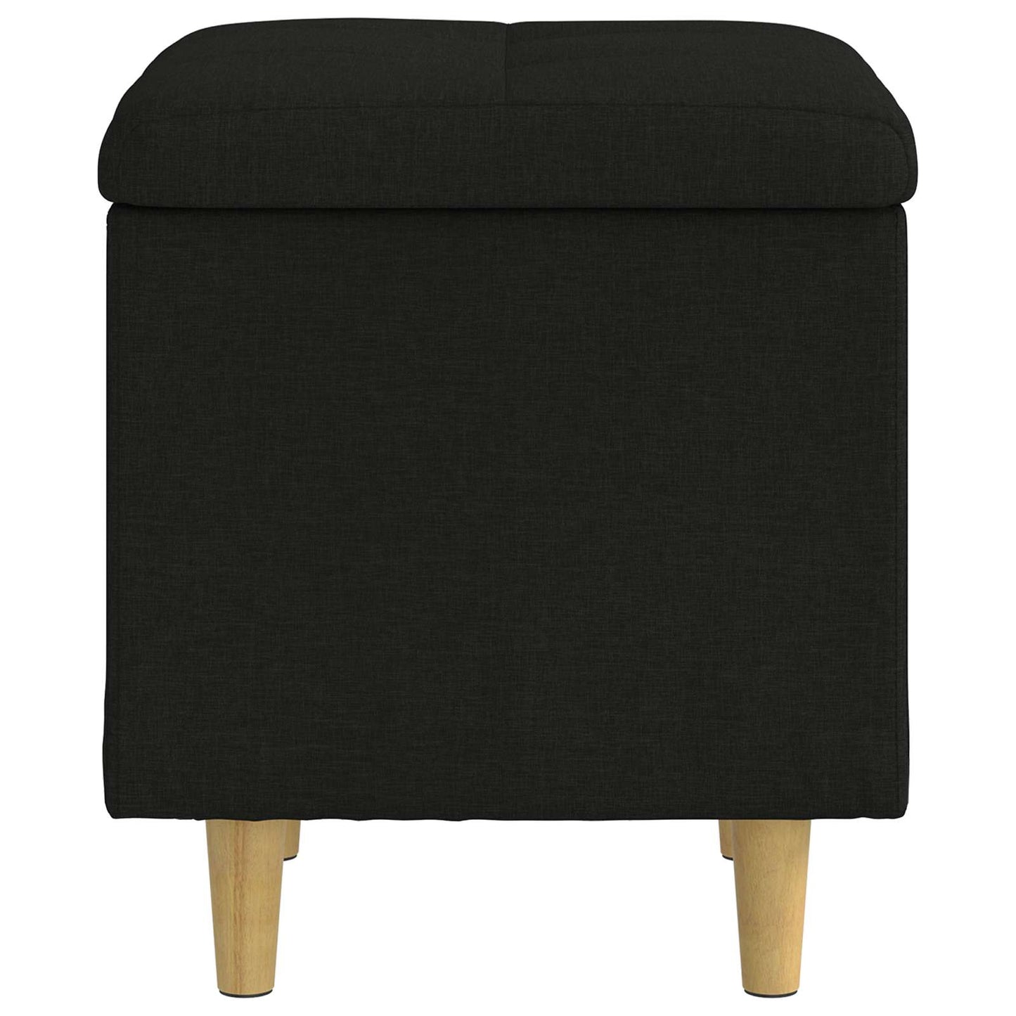 Opslagottoman met kussen Zwart 40 x 40 x 45 cm Stof is nu te koop bij PeponiXL, paradijselijk wonen!