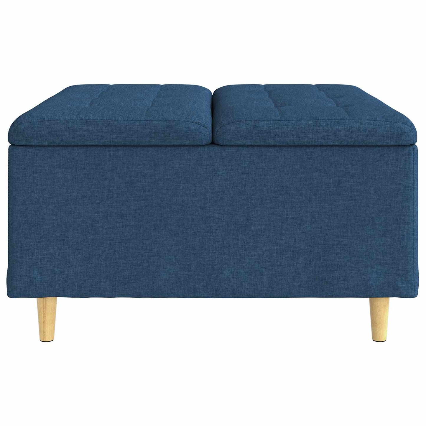 Opslagottoman met kussen Blauw 80 x 80 x 45 cm Stof is nu te koop bij PeponiXL, paradijselijk wonen!