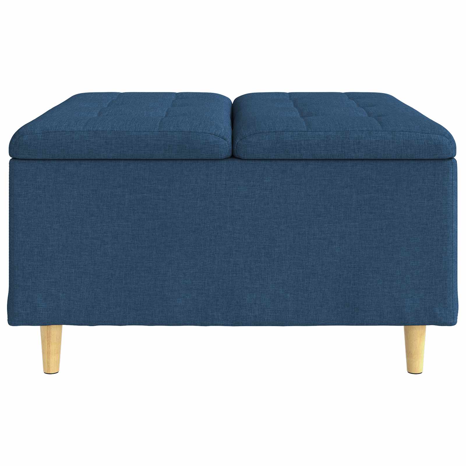 Opslagottoman met kussen Blauw 80 x 80 x 45 cm Stof is nu te koop bij PeponiXL, paradijselijk wonen!