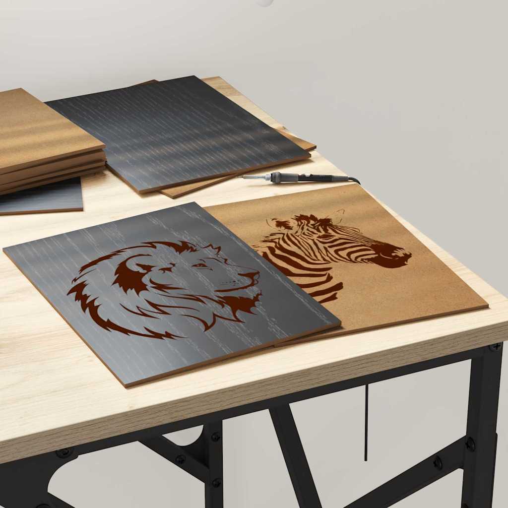 Decorpanelen 50 pcs Zwart Eiken 15 x 21 x 0.27 cm Bewerkt hout is nu te koop bij PeponiXL, paradijselijk wonen!