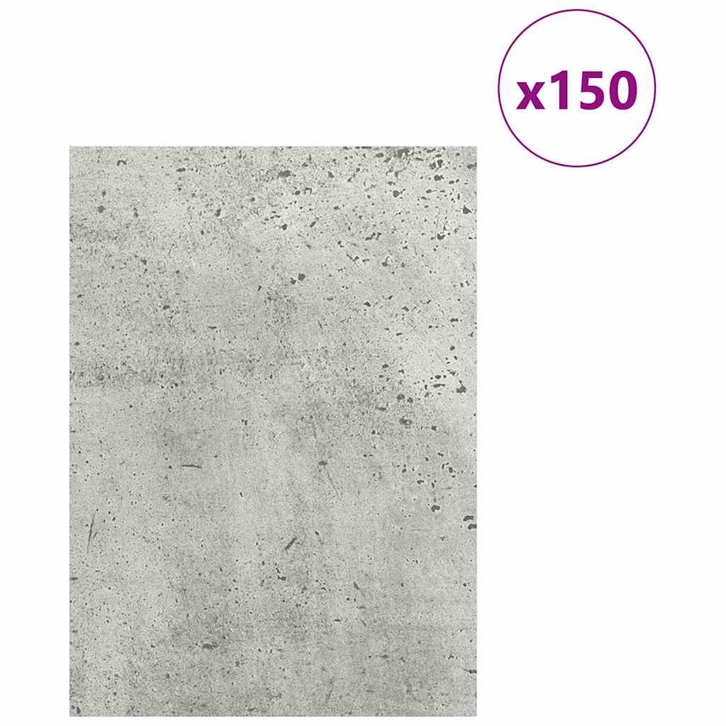Decorpanelen 150 pcs Beton Grijs 15 x 21 x 0.27 cm Bewerkt hout is nu te koop bij PeponiXL, paradijselijk wonen!