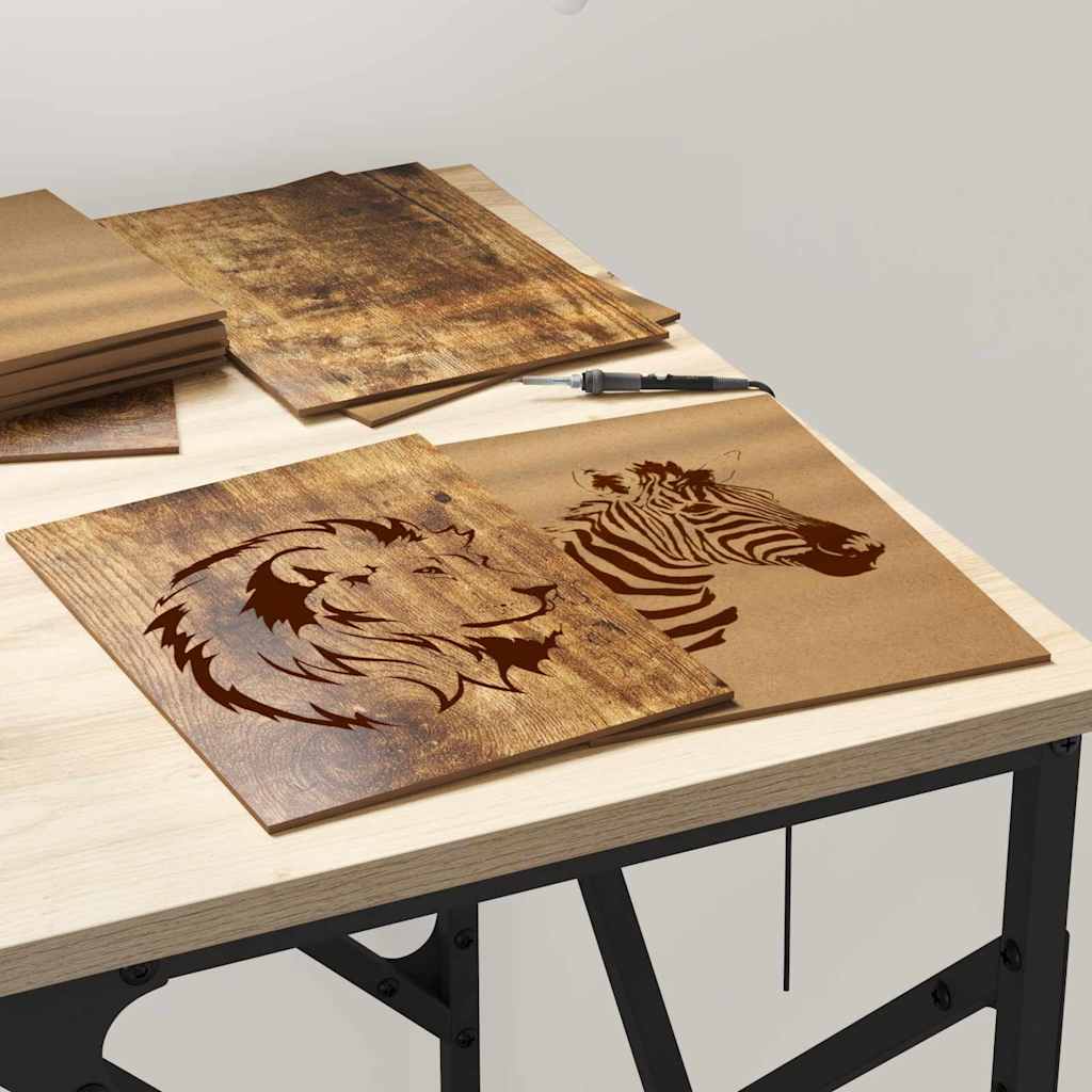 Decorpanelen 12 pcs Gerookt eiken 15 x 21 x 0.27 cm is nu te koop bij PeponiXL, paradijselijk wonen!