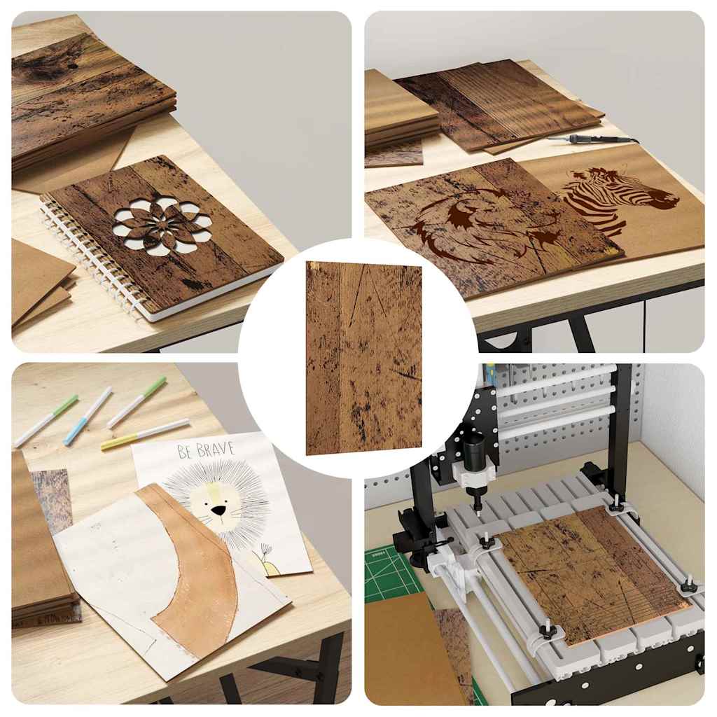 Decorpanelen 12 pcs Oudhout 15 x 21 x 0.27 cm Bewerkt hout is nu te koop bij PeponiXL, paradijselijk wonen!