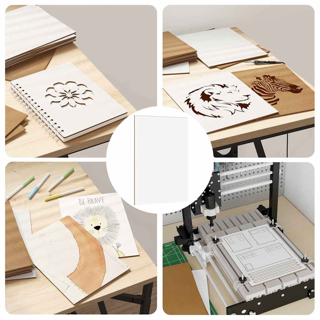 Decorpanelen 50 pcs Wit 21 x 30 x 0,27 cm Bewerkt hout is nu te koop bij PeponiXL, paradijselijk wonen!