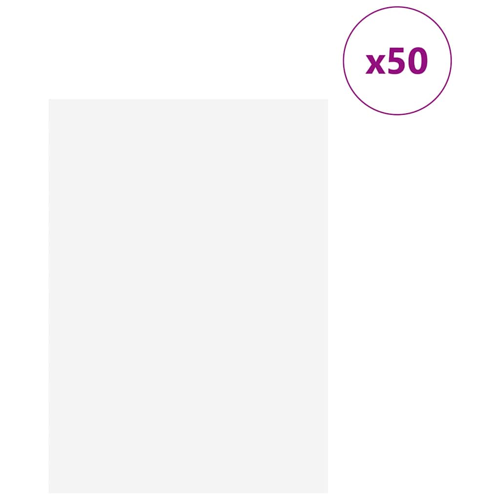 Decorpanelen 50 pcs Wit 21 x 30 x 0,27 cm Bewerkt hout is nu te koop bij PeponiXL, paradijselijk wonen!