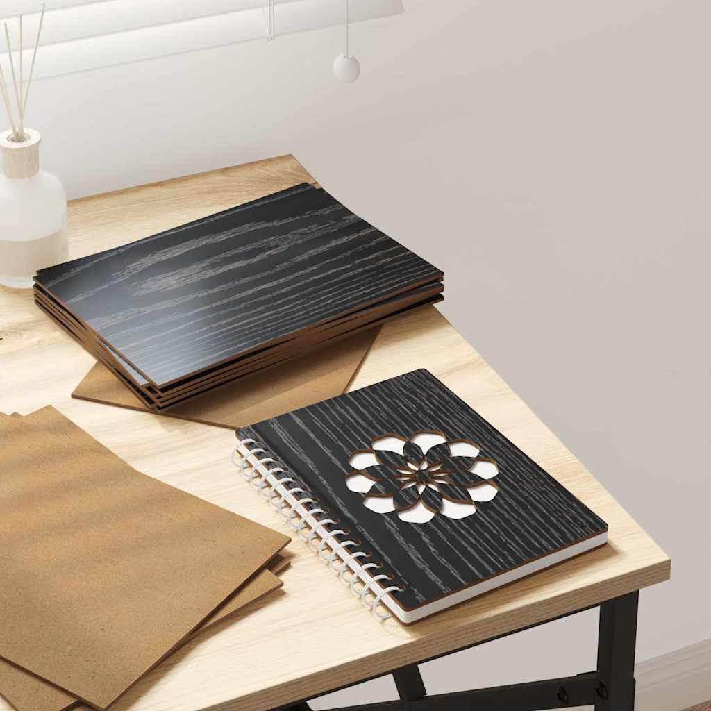 Decorpanelen 12 pcs Zwart Eiken 21 x 30 x 0,27 cm Bewerkt hout is nu te koop bij PeponiXL, paradijselijk wonen!