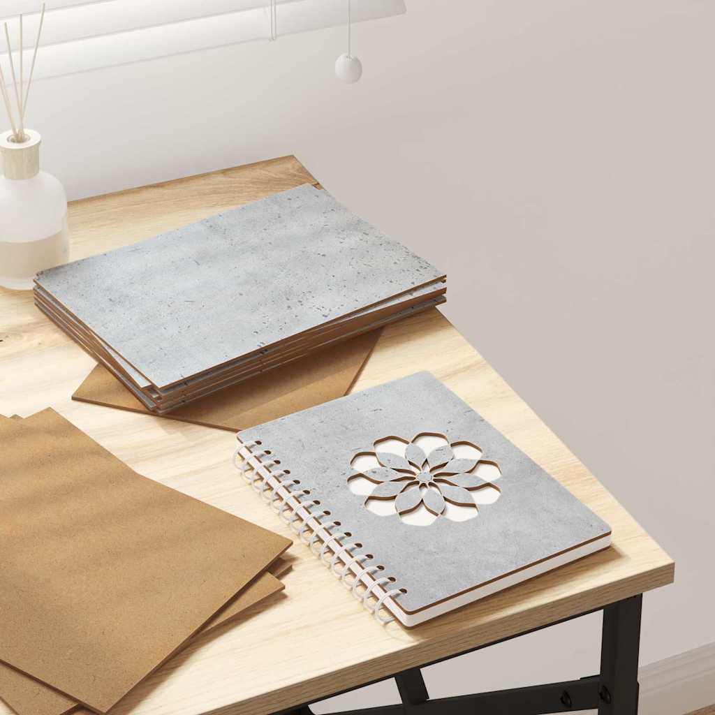 Decorpanelen 12 pcs Beton Grijs 21 x 30 x 0,27 cm Bewerkt hout is nu te koop bij PeponiXL, paradijselijk wonen!