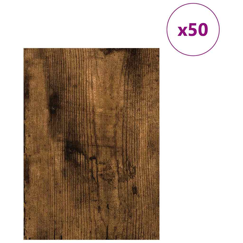 Decorpanelen 50 pcs Gerookt eiken 21 x 30 x 0,27 cm is nu te koop bij PeponiXL, paradijselijk wonen!