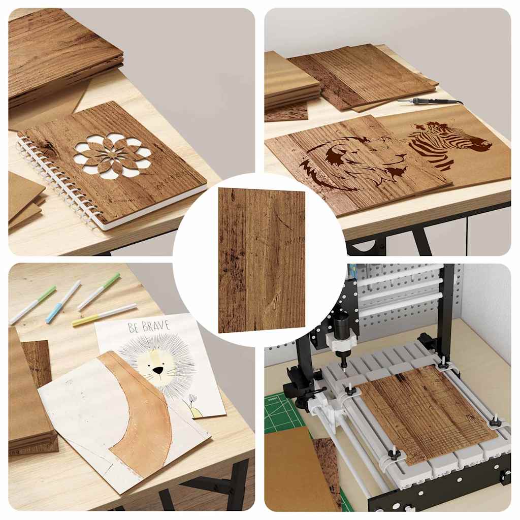Decorpanelen 12 pcs Oudhout 21 x 30 x 0,27 cm Bewerkt hout is nu te koop bij PeponiXL, paradijselijk wonen!