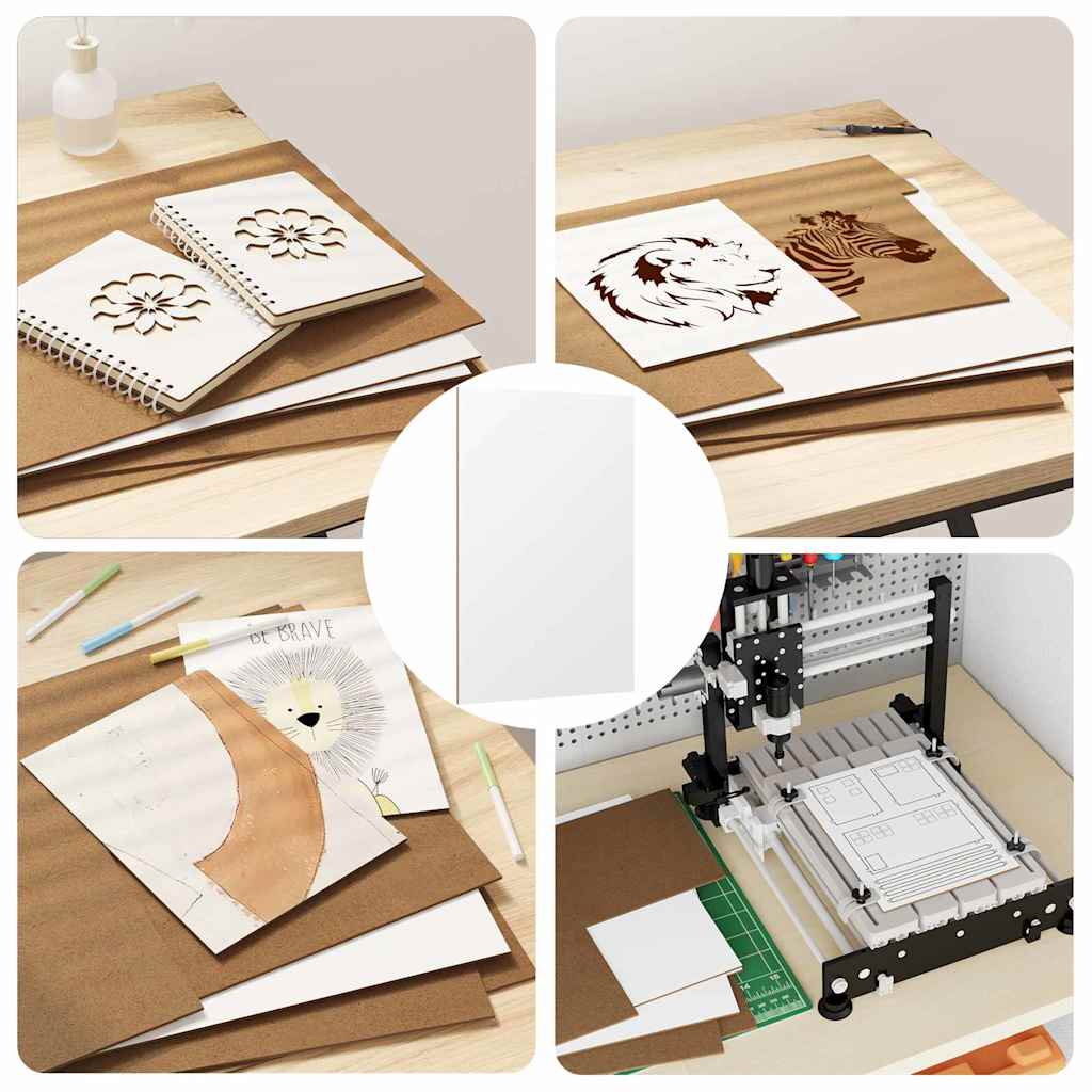 Decorpanelen 50 pcs Wit 30 x 42 x 0.27 cm Bewerkt hout is nu te koop bij PeponiXL, paradijselijk wonen!