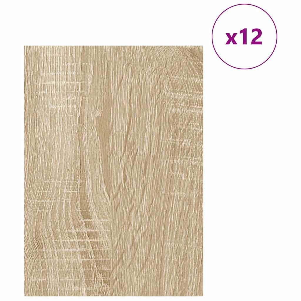 Decorpanelen 12 pcs Sonoma Eiken 30 x 42 x 0.27 cm Bewerkt hout is nu te koop bij PeponiXL, paradijselijk wonen!