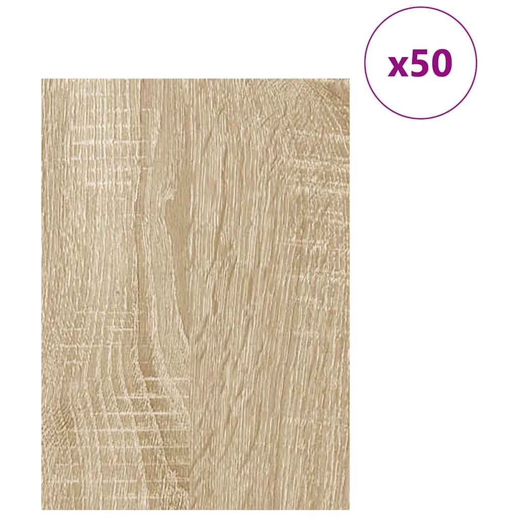 Decorpanelen 50 pcs Sonoma Eiken 30 x 42 x 0.27 cm Bewerkt hout is nu te koop bij PeponiXL, paradijselijk wonen!