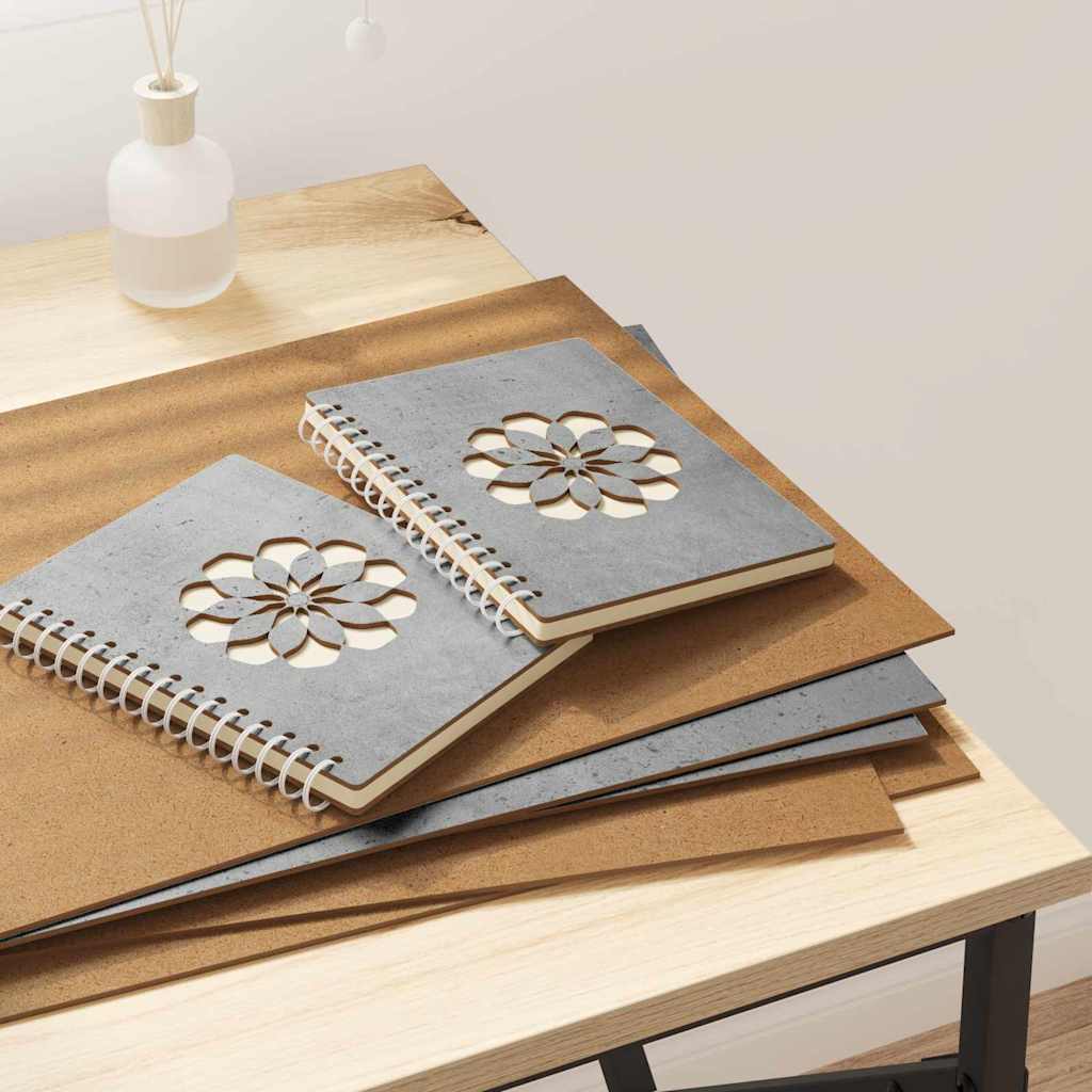 Decorpanelen 12 pcs Beton Grijs 30 x 42 x 0.27 cm Bewerkt hout is nu te koop bij PeponiXL, paradijselijk wonen!