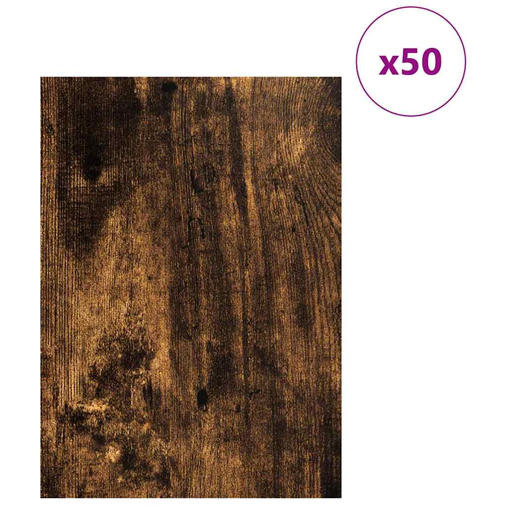 Decorpanelen 50 pcs Gerookt eiken 30 x 42 x 0.27 cm is nu te koop bij PeponiXL, paradijselijk wonen!