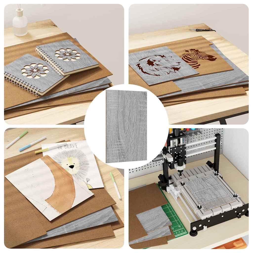 Decorpanelen 12 pcs Grijs Sonoma 30 x 42 x 0.27 cm Bewerkt hout is nu te koop bij PeponiXL, paradijselijk wonen!