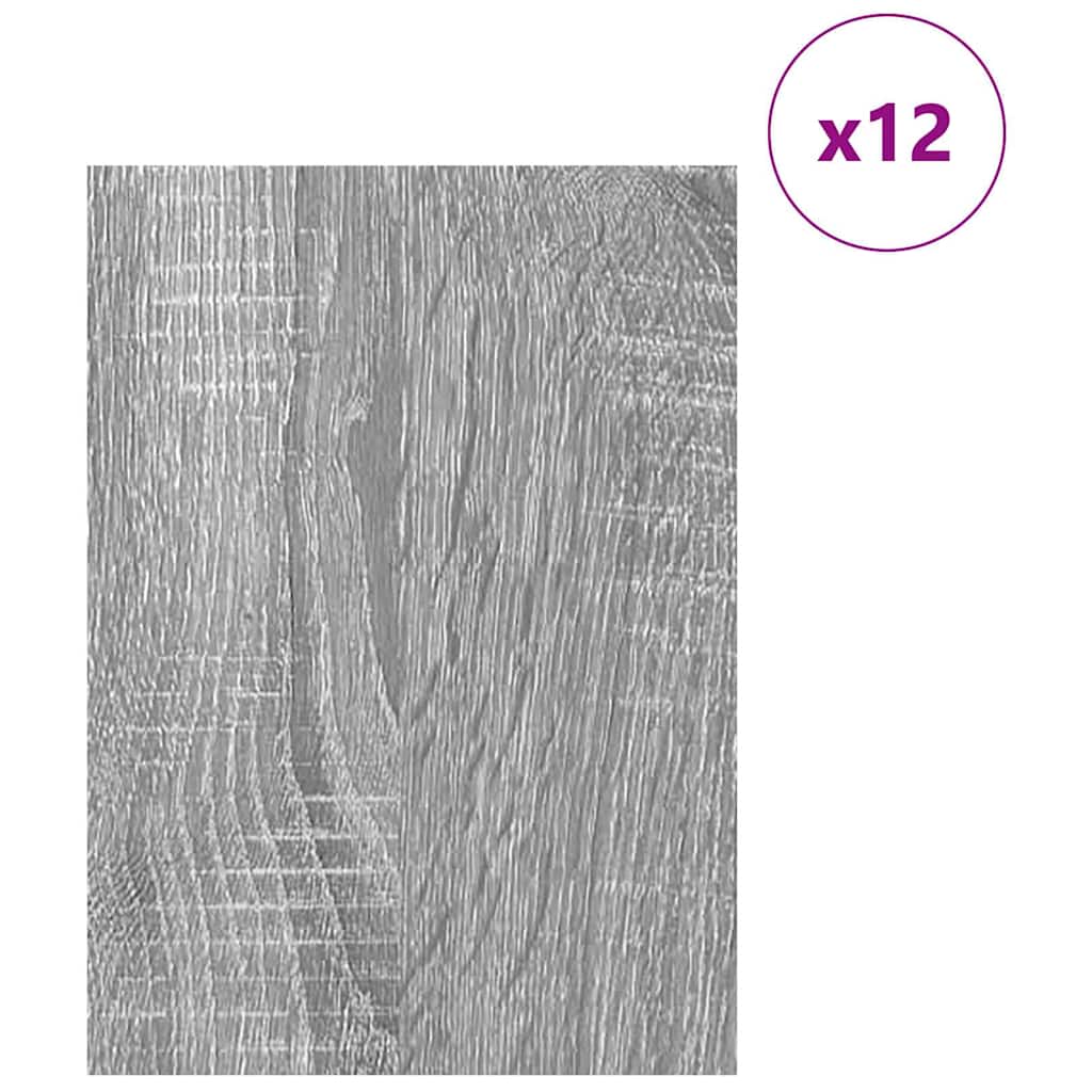 Decorpanelen 12 pcs Grijs Sonoma 30 x 42 x 0.27 cm Bewerkt hout is nu te koop bij PeponiXL, paradijselijk wonen!
