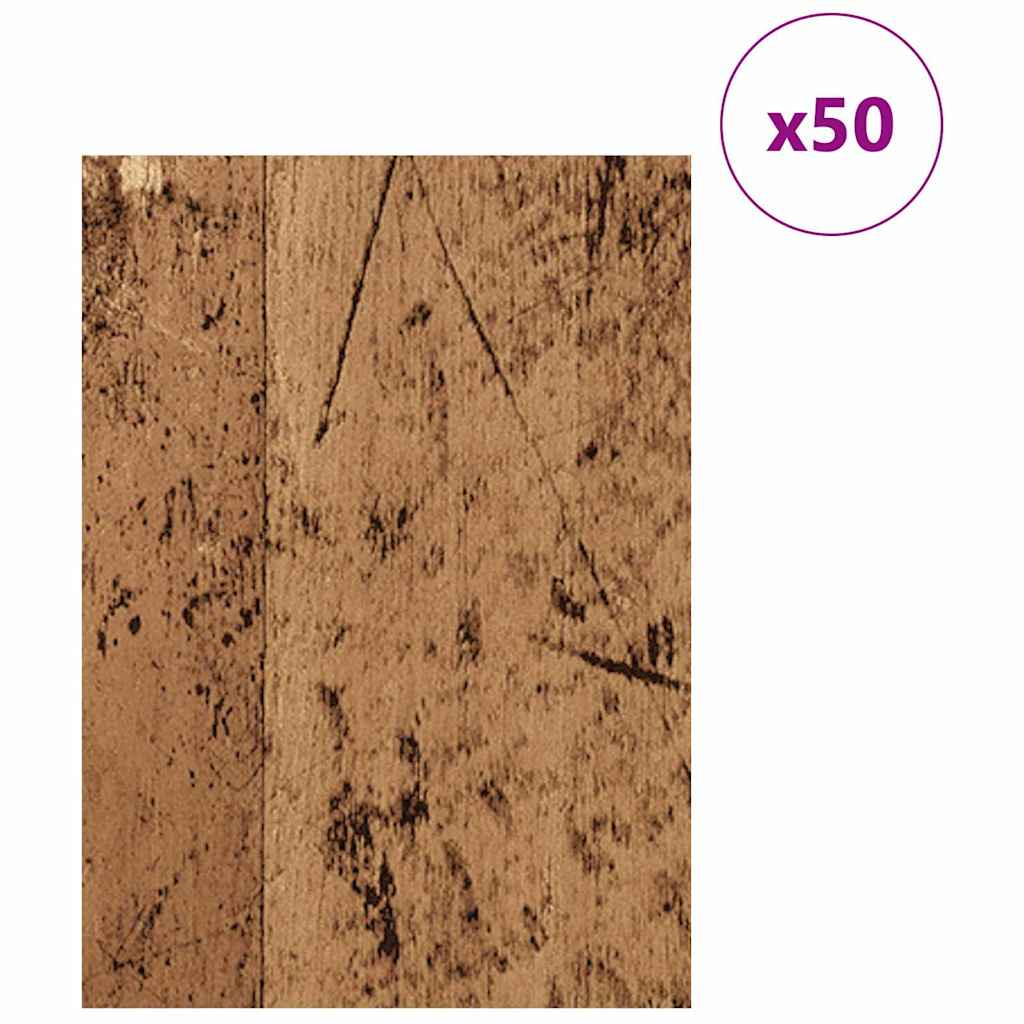 Decorpanelen 50 pcs Oudhout 30 x 42 x 0.27 cm Bewerkt hout is nu te koop bij PeponiXL, paradijselijk wonen!