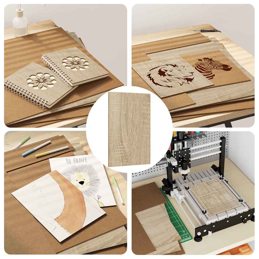 Decorpanelen 12 pcs Sonoma Eiken 40 x 60 x 0.27 cm Bewerkt hout is nu te koop bij PeponiXL, paradijselijk wonen!
