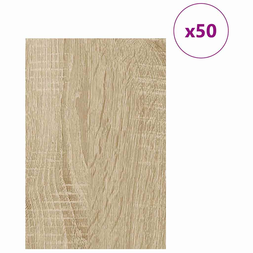 Decorpanelen 50 pcs Sonoma Eiken 40 x 60 x 0.27 cm Bewerkt hout is nu te koop bij PeponiXL, paradijselijk wonen!