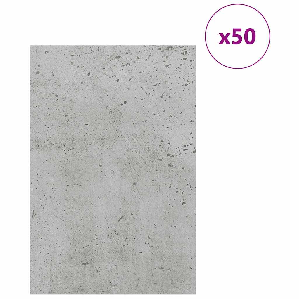 Decorpanelen 50 pcs Beton Grijs 40 x 60 x 0.27 cm Bewerkt hout is nu te koop bij PeponiXL, paradijselijk wonen!