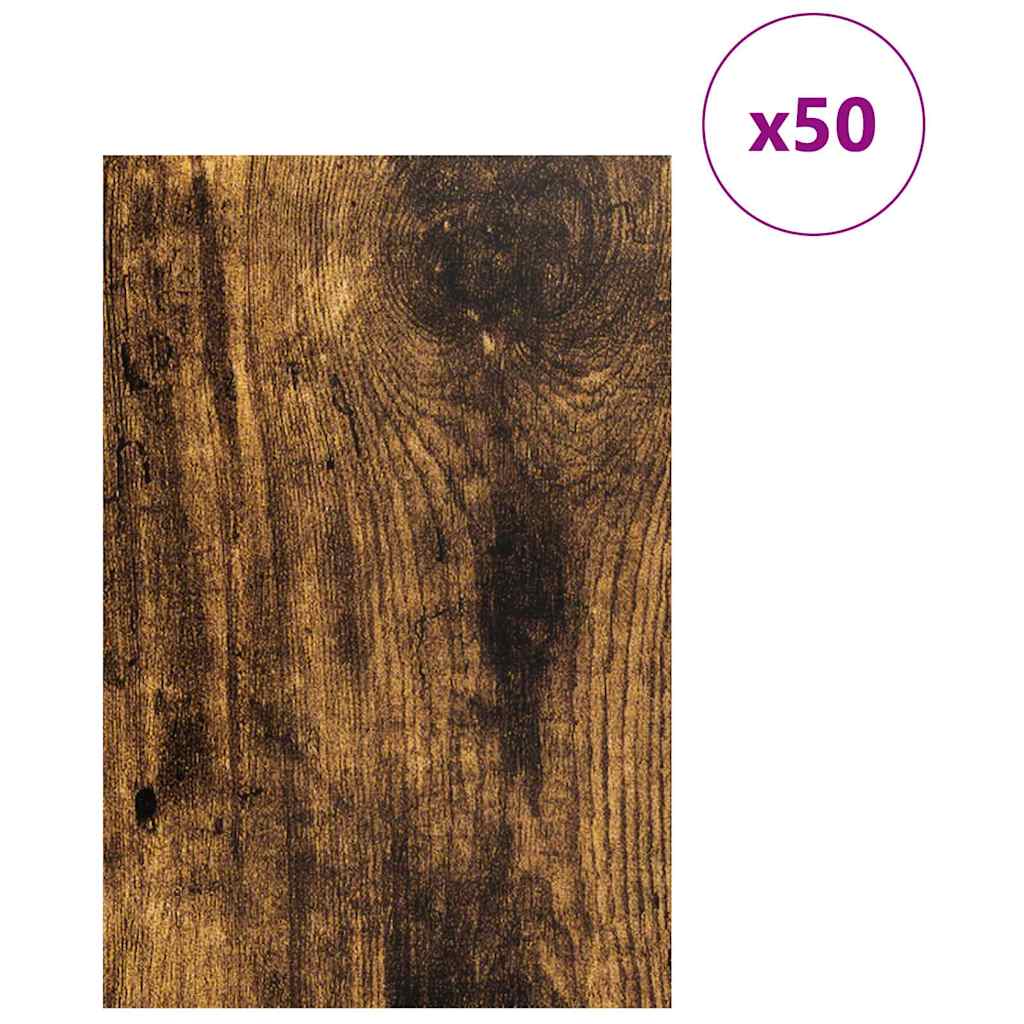 Decorpanelen 50 pcs Gerookt eiken 40 x 60 x 0.27 cm is nu te koop bij PeponiXL, paradijselijk wonen!
