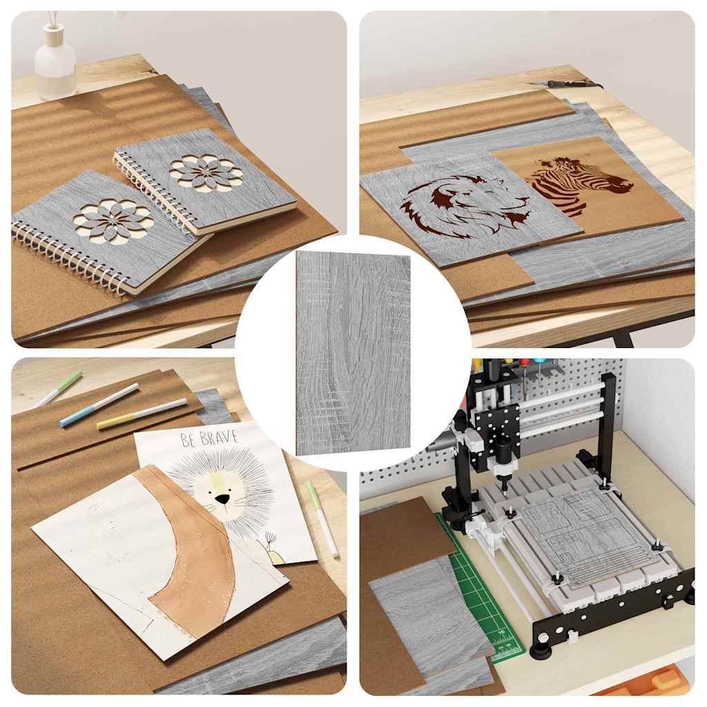 Decorpanelen 50 pcs Grijs Sonoma 40 x 60 x 0.27 cm Bewerkt hout is nu te koop bij PeponiXL, paradijselijk wonen!