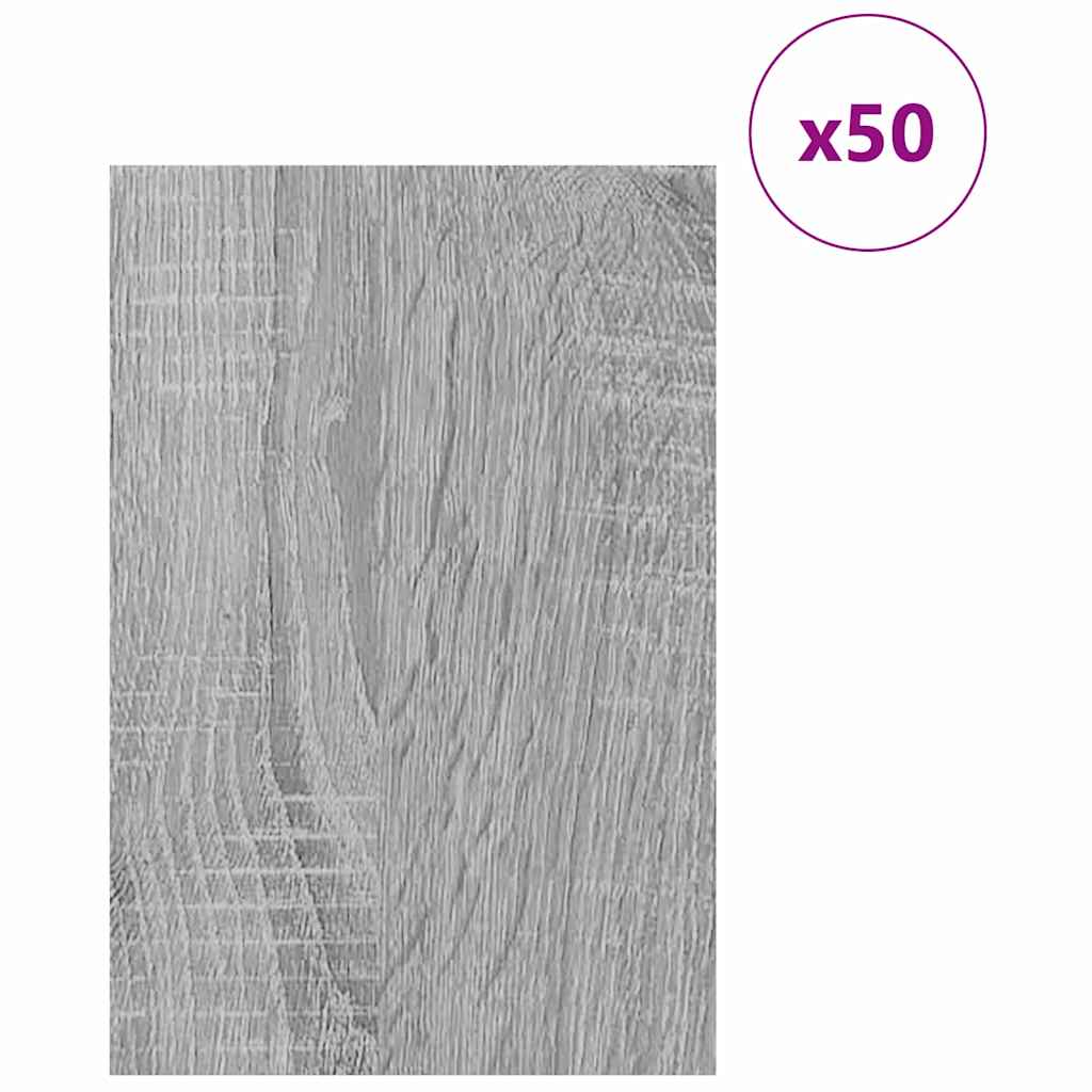 Decorpanelen 50 pcs Grijs Sonoma 40 x 60 x 0.27 cm Bewerkt hout is nu te koop bij PeponiXL, paradijselijk wonen!