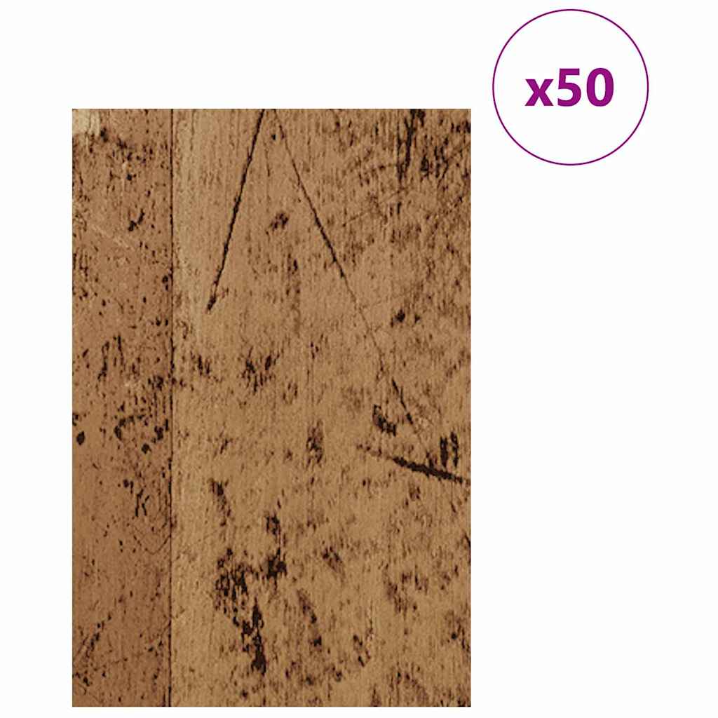 Decorpanelen 50 pcs Oudhout 40 x 60 x 0.27 cm Bewerkt hout is nu te koop bij PeponiXL, paradijselijk wonen!