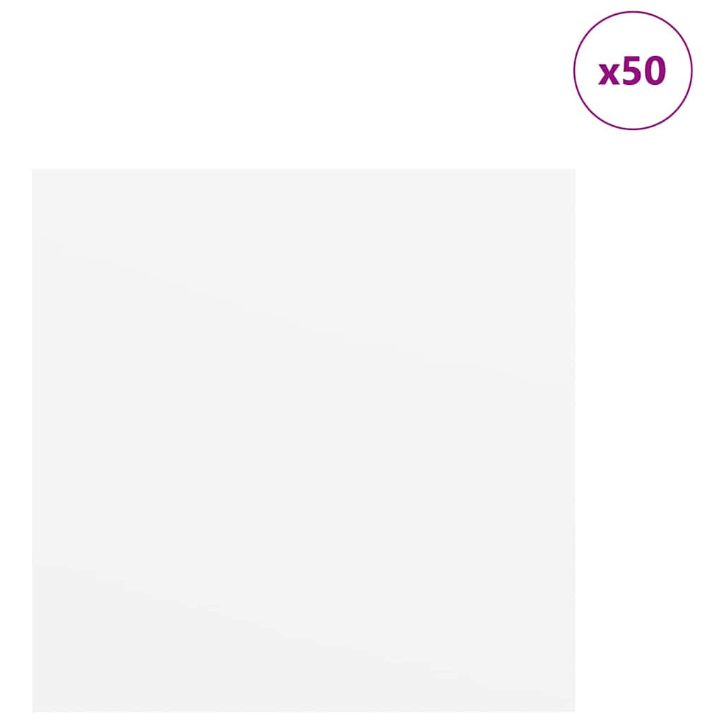 Decorpanelen 50 pcs Wit 30 x 30 x 0,27 cm Bewerkt hout is nu te koop bij PeponiXL, paradijselijk wonen!