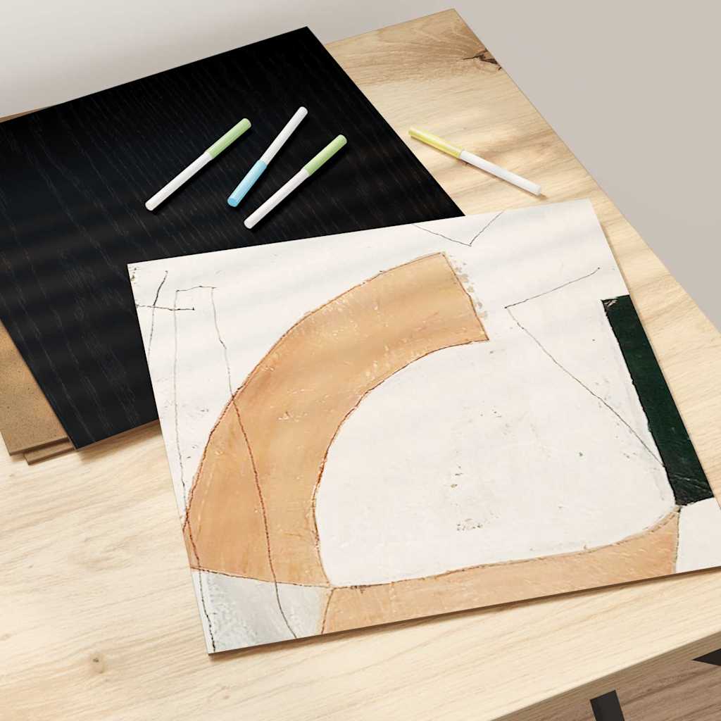 Decorpanelen 50 pcs Zwart Eiken 30 x 30 x 0,27 cm Bewerkt hout is nu te koop bij PeponiXL, paradijselijk wonen!