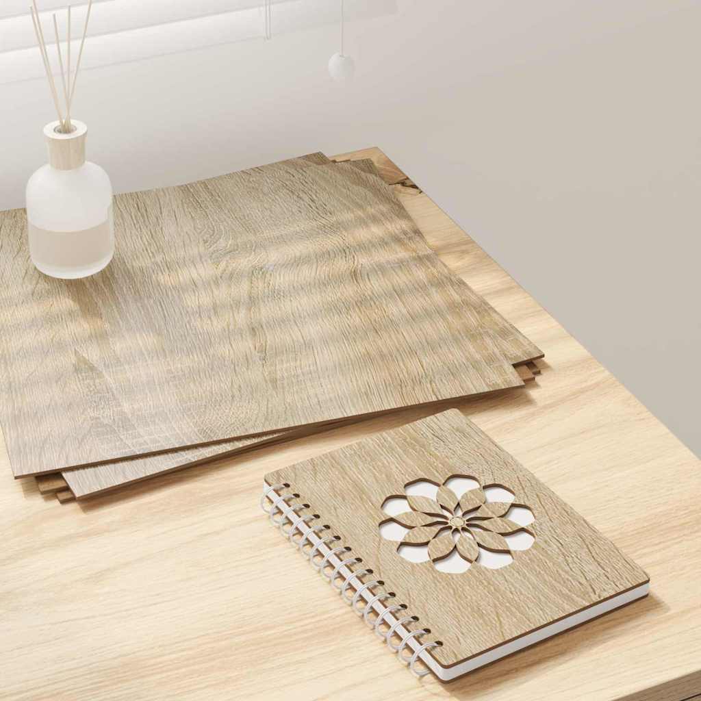 Decorpanelen 12 pcs Sonoma Eiken 30 x 30 x 0,27 cm Bewerkt hout is nu te koop bij PeponiXL, paradijselijk wonen!