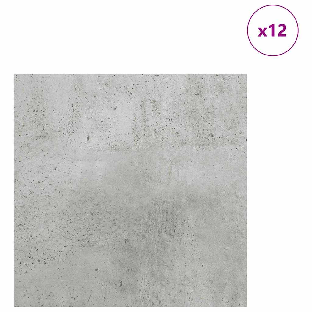 Decorpanelen 12 pcs Beton Grijs 30 x 30 x 0,27 cm Bewerkt hout is nu te koop bij PeponiXL, paradijselijk wonen!