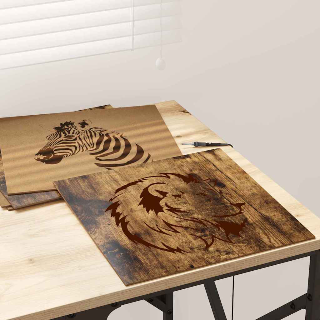 Decorpanelen 12 pcs Gerookt eiken 30 x 30 x 0,27 cm is nu te koop bij PeponiXL, paradijselijk wonen!