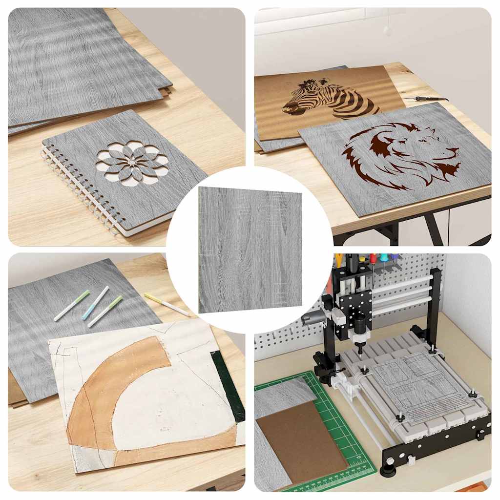 Decorpanelen 12 pcs Grijs Sonoma 30 x 30 x 0,27 cm Bewerkt hout is nu te koop bij PeponiXL, paradijselijk wonen!
