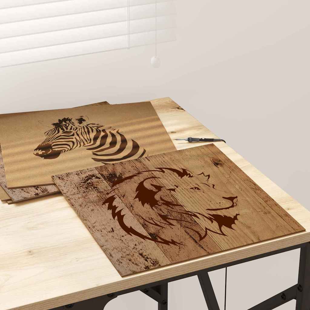 Decorpanelen 50 pcs Oudhout 30 x 30 x 0,27 cm Bewerkt hout is nu te koop bij PeponiXL, paradijselijk wonen!